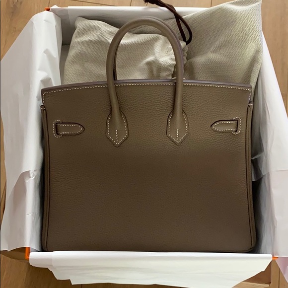 ‼️SOLD‼️ Togo Etoupe Gold hardware calfskin B25 - Picture 2 of 5